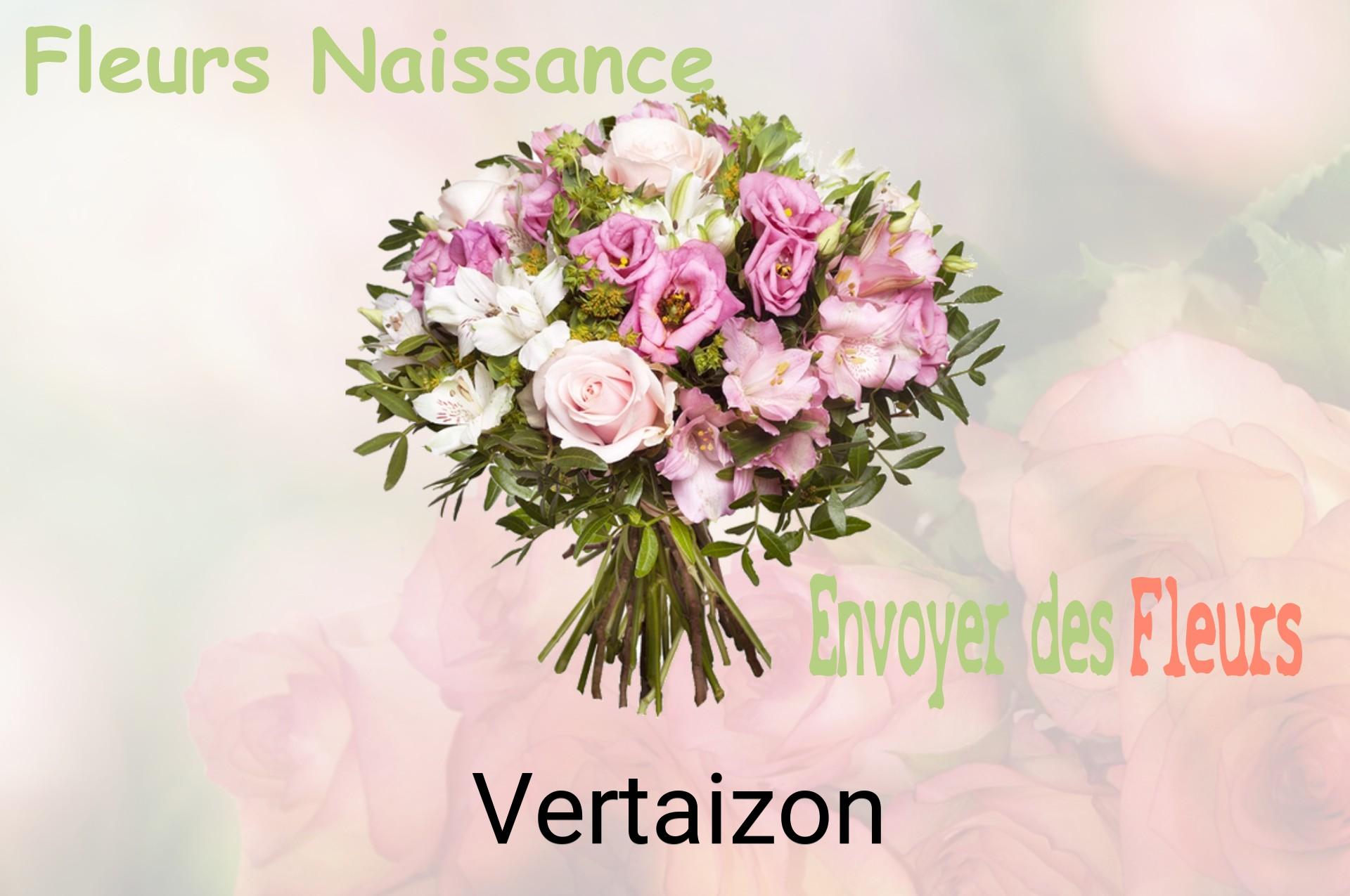 Bouquet de fleurs de naissance livré à Vertaizon